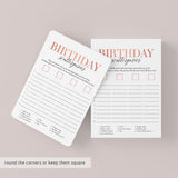 Girl First Birthday Party Game Scattergories Printable