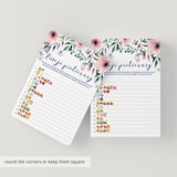 Bridal Emoji Game for Wedding Shower Floral