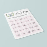 Girl Baby Shower Bingo Printable