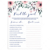Find the Guest Bridal Shower Games Printable by LittleSizzle