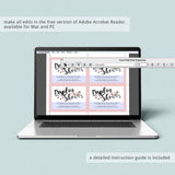 Display Shower Insert Card Pink Floral