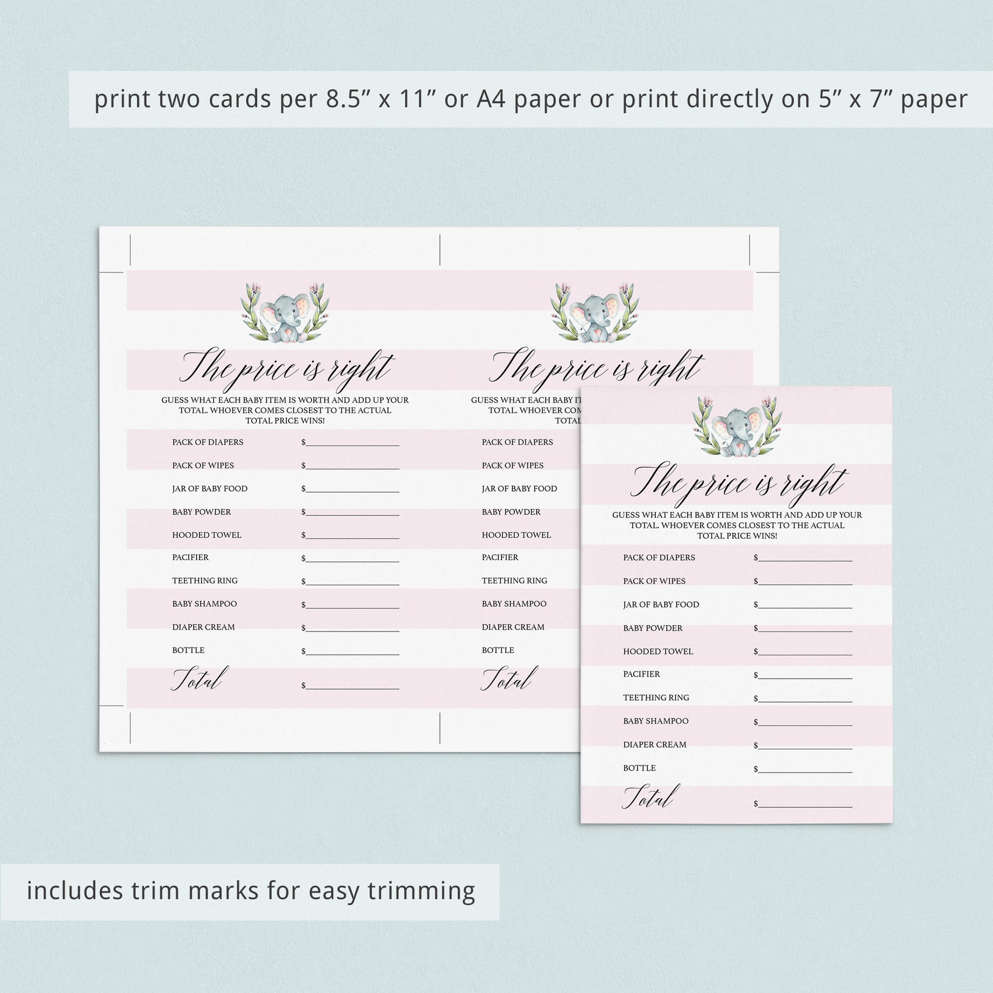 Girl baby sprinkle activities PDF by LittleSizzle