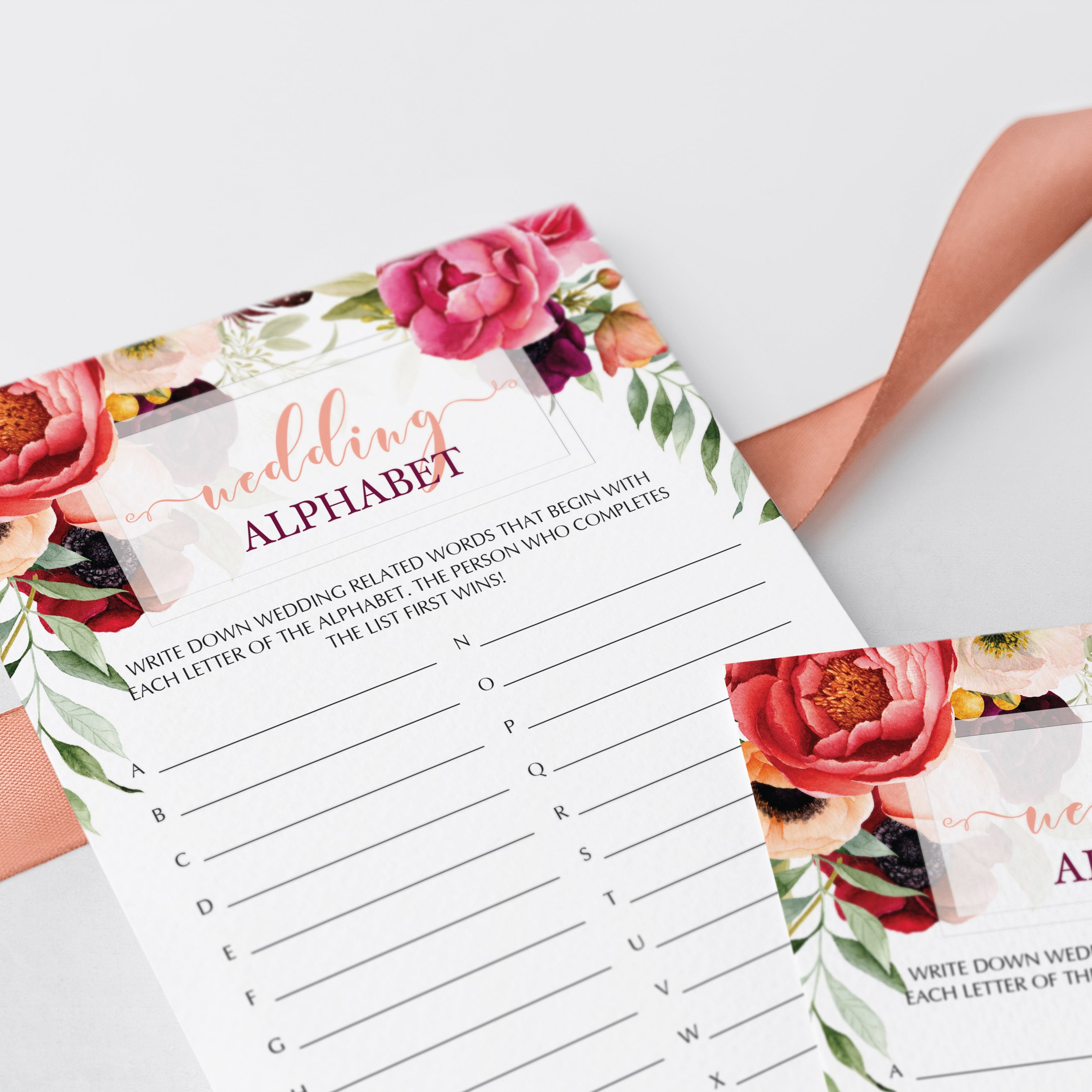 Boho wedding shower games printable by LittleSizzle