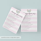 Baby Elephant Nursery Rhyme Quiz for Girl