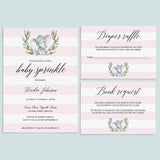 Pink and white baby sprinkle invitation templates by LittleSizzle