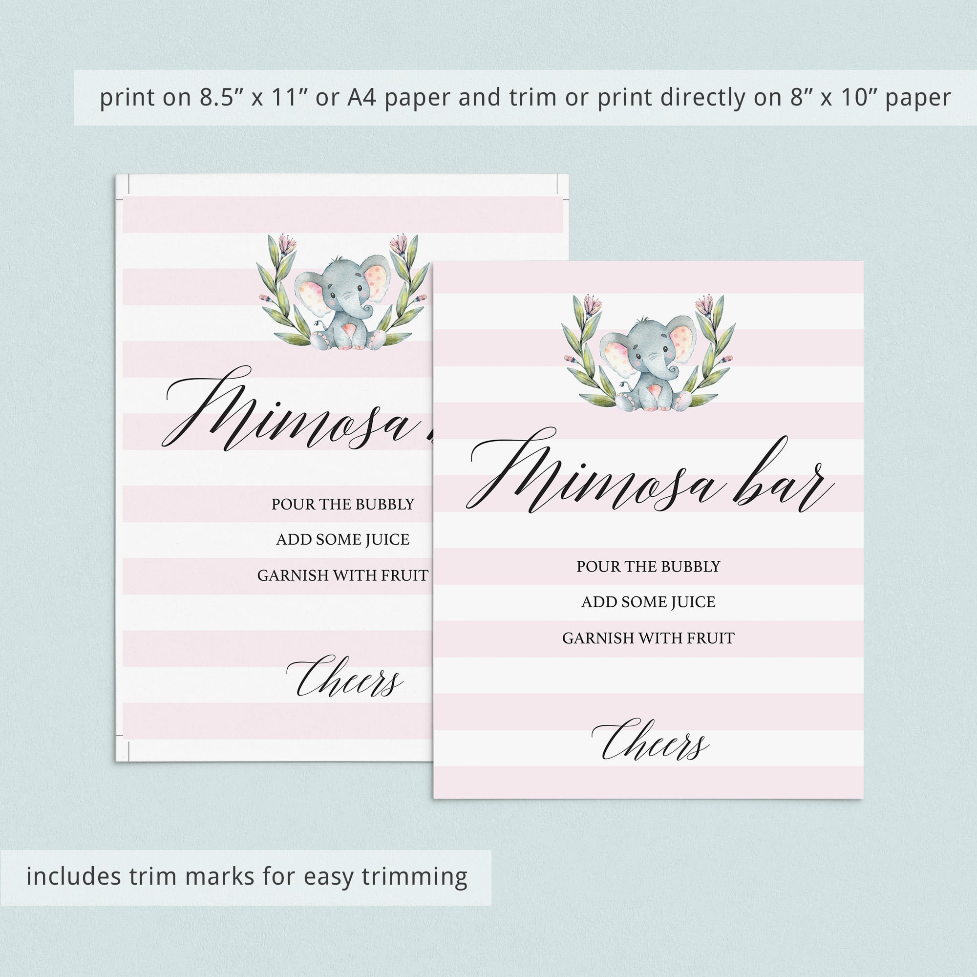 Elephant baby shower decorations by LittleSizzle