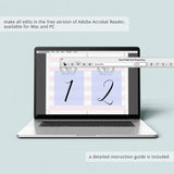 Elephant party decorations printable table numbers by LittleSizzle