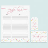 Sweet Pink Party Supplies for Girl Party Printables by LittleSizzle