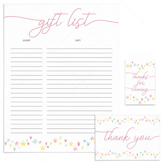 Sweet Pink Party Supplies for Girl Party Printables by LittleSizzle