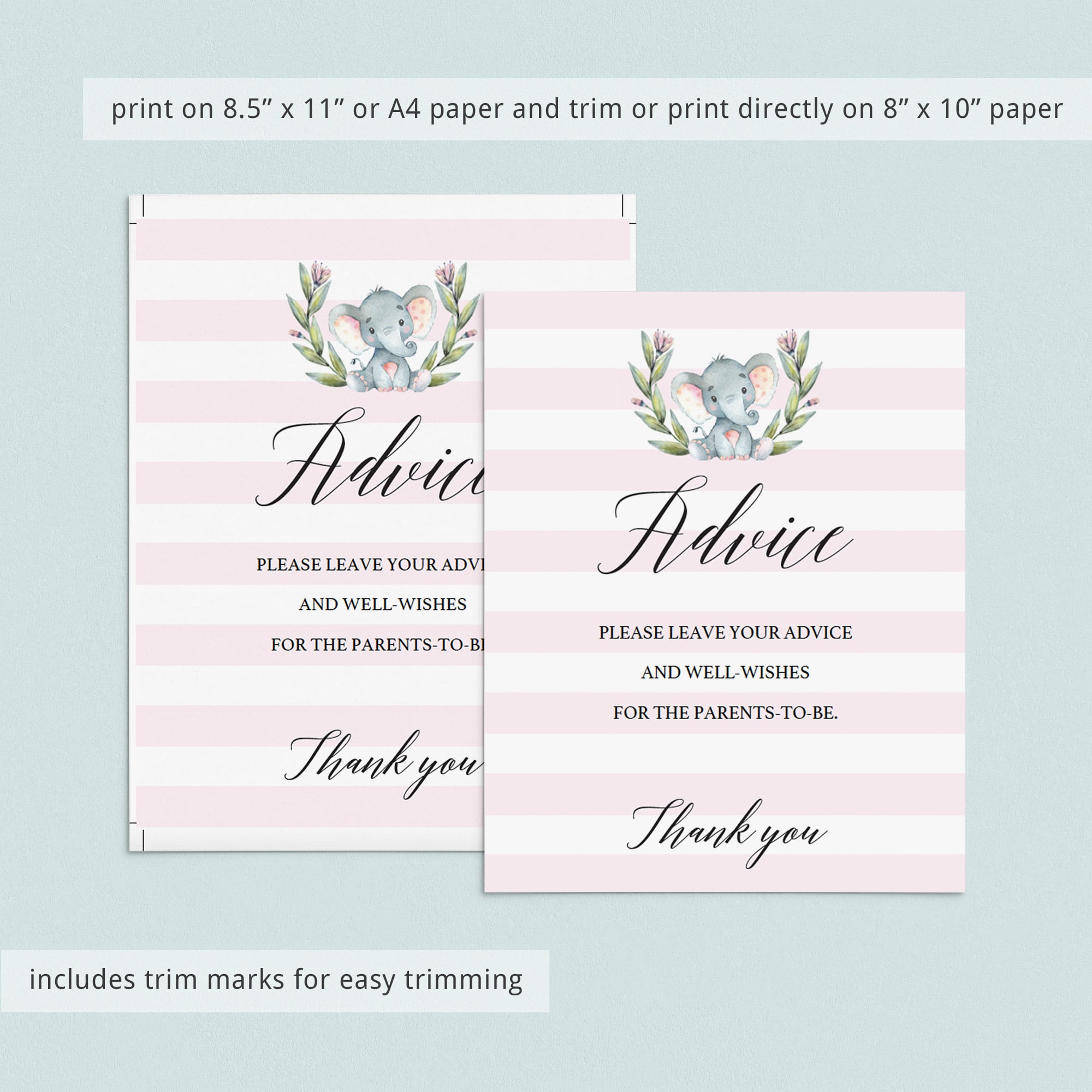 Grey elephant party decorations by LittleSizzle