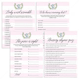 Girl baby shower games bundle printable by LittleSizzle