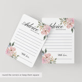 Watercolor Floral Shower Games Blush Pink Printables