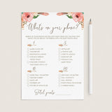 Phone Raid Game Printable for Tribal Baby Shower Party by LittleSizzle