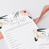 Printable Mommy Quiz for Tropical Baby Shower
