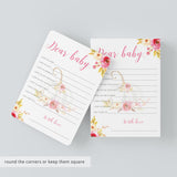 Baby wishes cards fall theme baby shower printable by LittleSizzle
