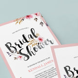 Spring Bridal Shower Invitation Template