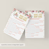 Floral Unicorn Name That Baby Song Baby Shower Game Download