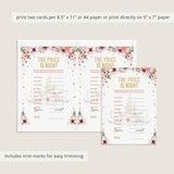 Price is right game cards for unicorn themed babyshower by LittleSizzle