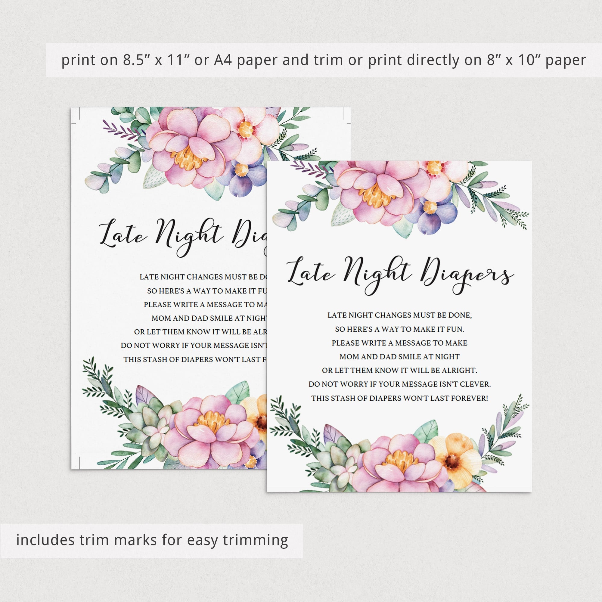 Instant download diaper thoughts station sign by LittleSizzle