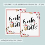 Watercolor flowers on baby shower gift table sign by LittleSizzle