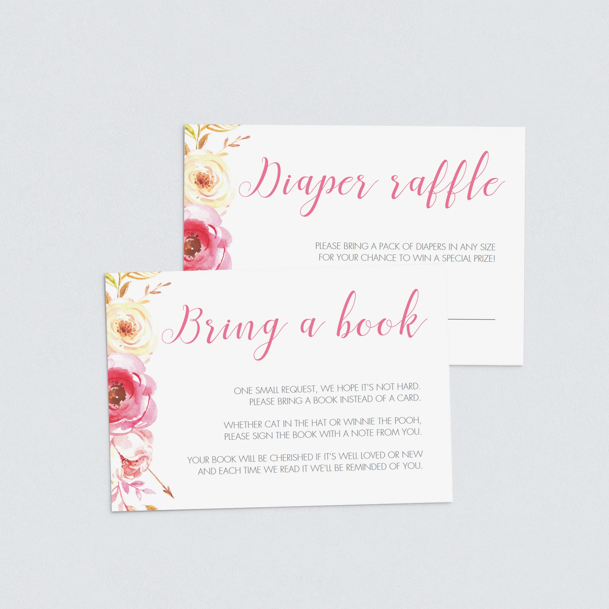 Fall baby shower invitation inserts digital download by LittleSizzle