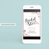 Spring Bridal Shower Invitation Template