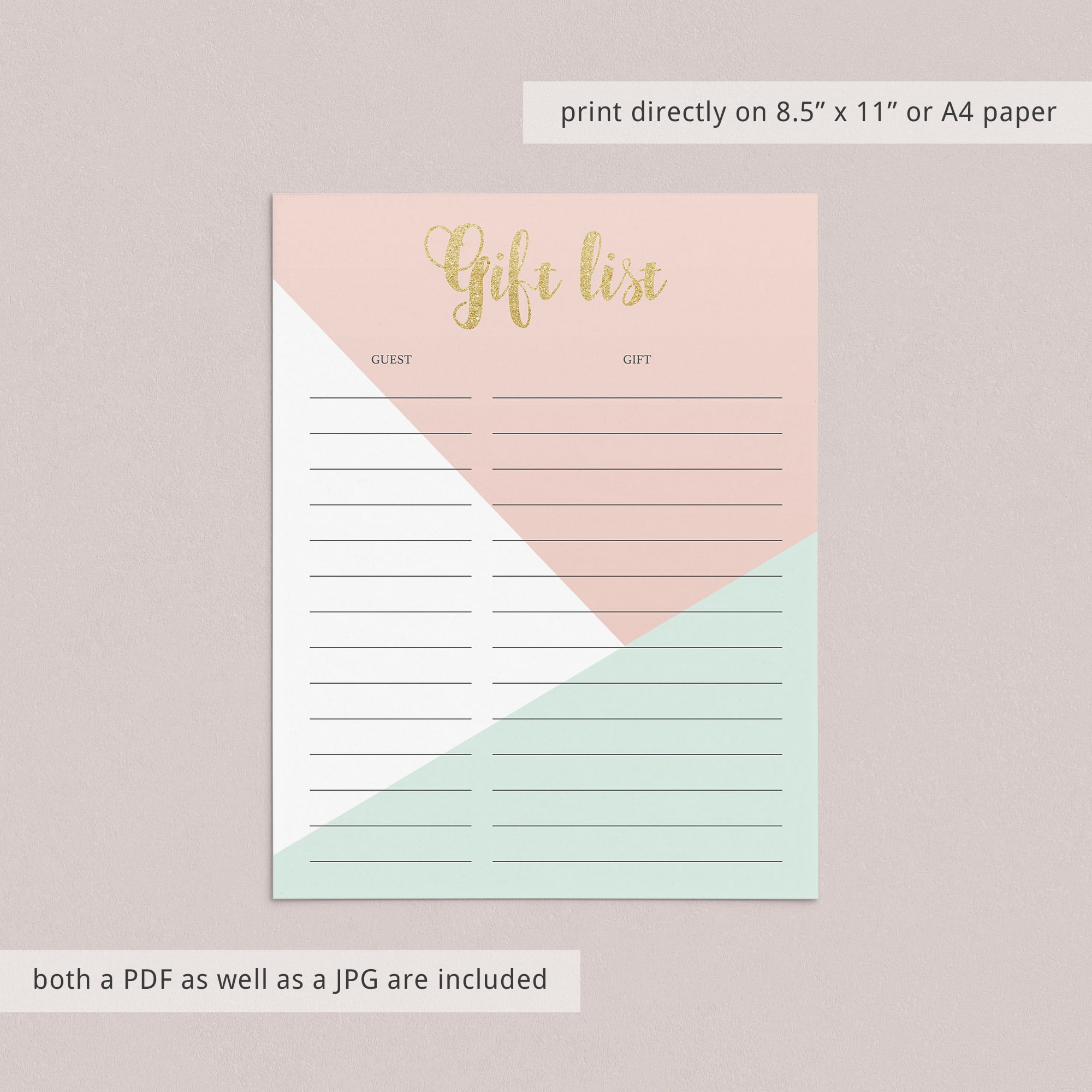 Close-up Gold Glitter Baby Shower Planner Shower Decor by LittleSizzle