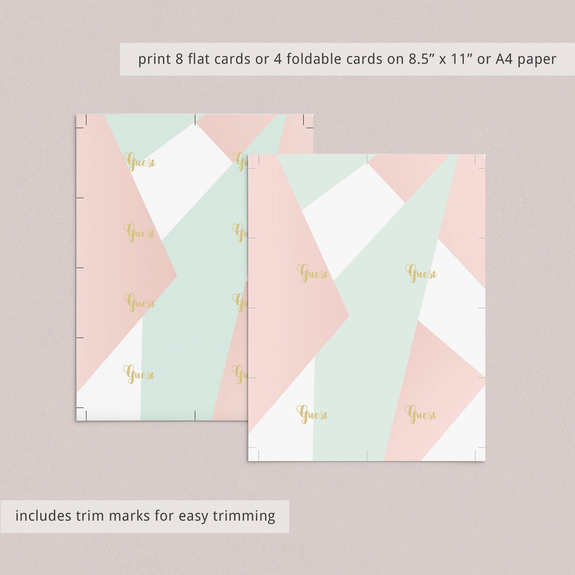 Table Cards Seating Cards by LittleSizzle