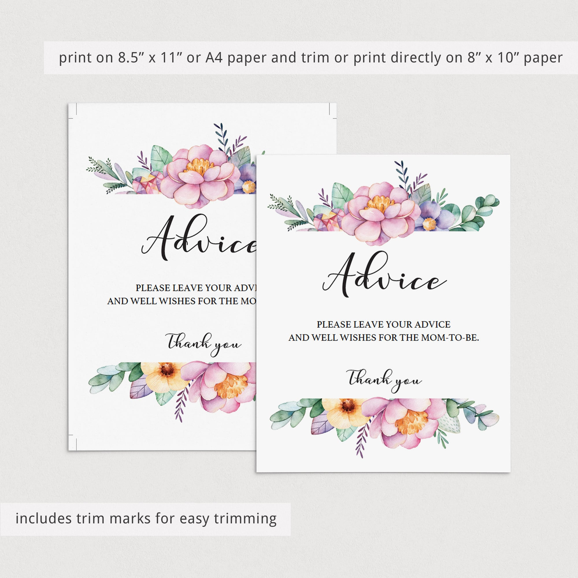 Instant download baby shower decor for girls by LittleSizzle