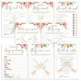 Floral Baby Games Bundle Printable Pink and Green by LittleSizzle