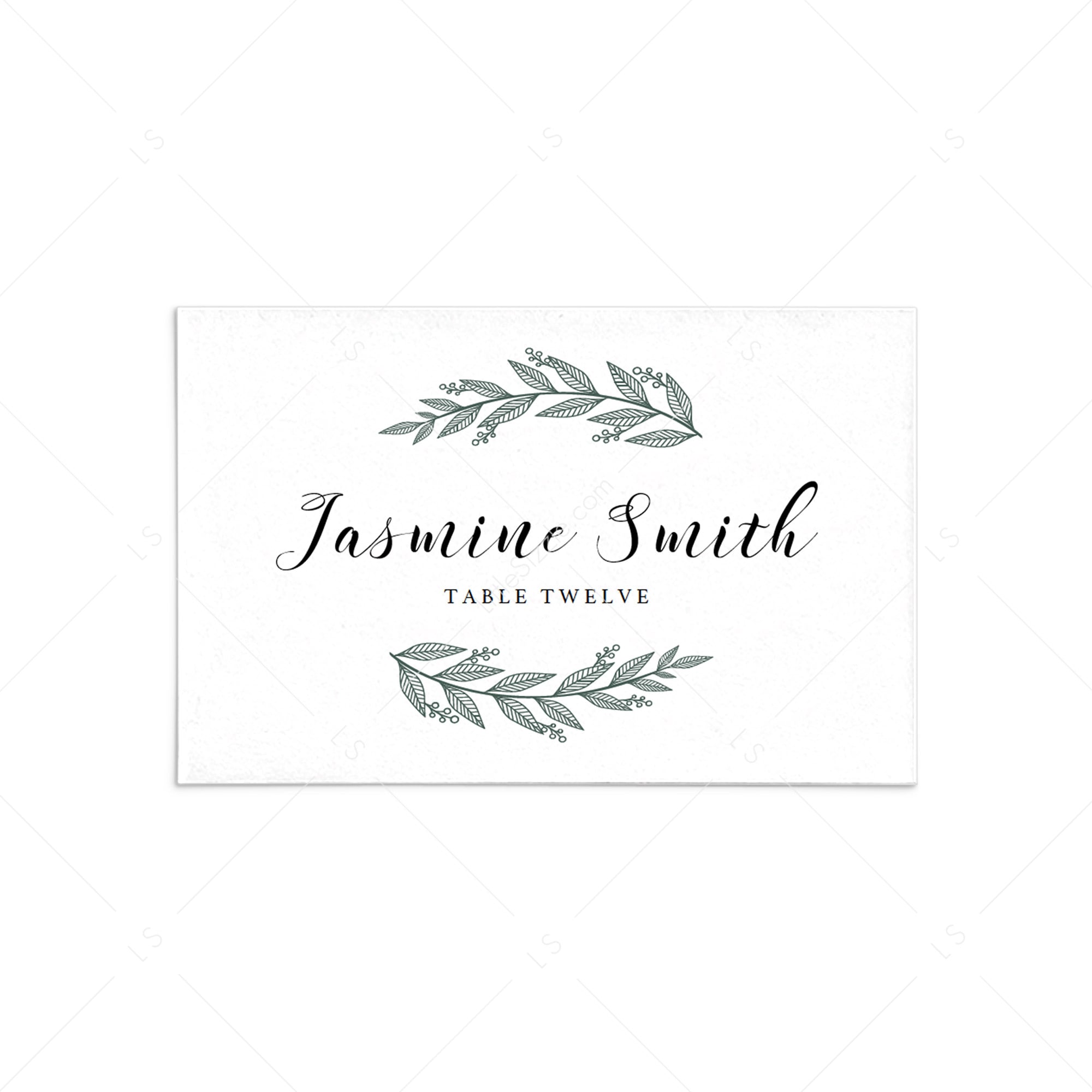 Botanical name cards template by LittleSizzle