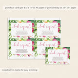 Summer Baby Shower Book Request Cards Printable