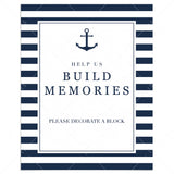 DIY baby shower activities Decorate a Block printable by LittleSizzle