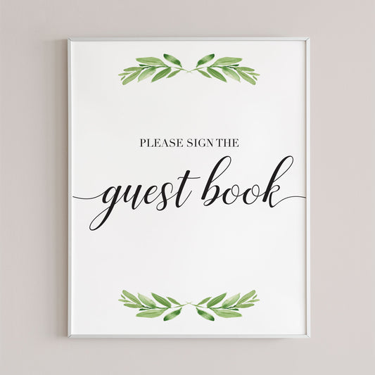 Green leaves baby shower decorations by LittleSizzle