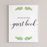 Green leaves baby shower decorations by LittleSizzle