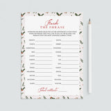 Finish The Phrase Christmas Group Game Download by LittleSizzle