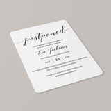 Modern Postponed Announcement Template