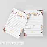 Prediction game for fall baby shower instant download by LittleSizzle
