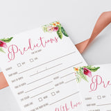 New baby predictions game for gender reveal party by LittleSizzle