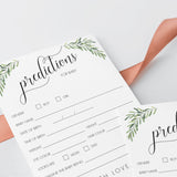 Predictions for Baby Gender Reveal Game Instant Download