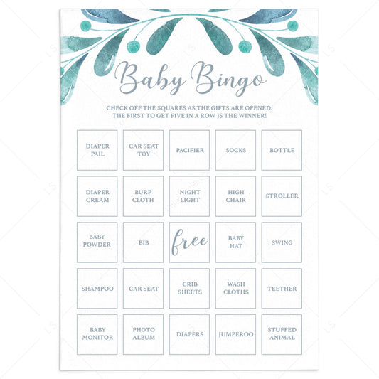 30 Prefilled Baby Bingo Cards Digital Download by LittleSizzle