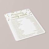 Unique Baby Shower Game Candy Bar Match Gold Confetti