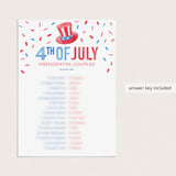Patriotic Party Game for Independence Day Printable