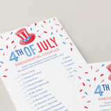 Patriotic Party Game for Independence Day Printable