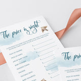 Blue clouds baby shower printable game by LittleSizzle