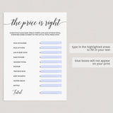 Minimal virtual baby shower game template by LittleSizzle