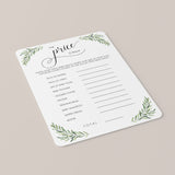 Instant Download Baby Shower Game The Price Is Right