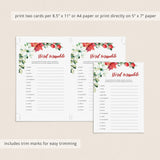 Baby Word Scramble Game With Winter Flowers
