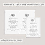 1982 Quiz Questions and Answers Printable