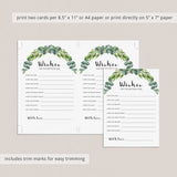 Greenery Birthday Wishes Cards For Her Printable